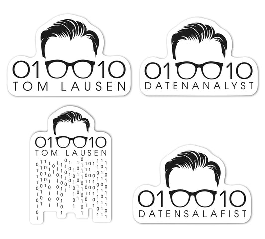 4er Set Sticker